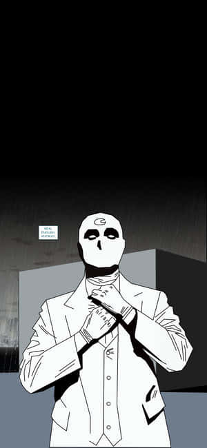 Minimalist Moon Knight — Galaxy A35 Duvar Kağıdı