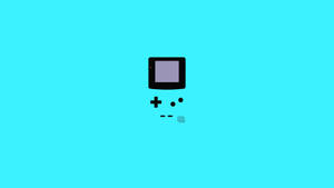Minimalist Mavi Game Boy Color sanat duvar kağıdı