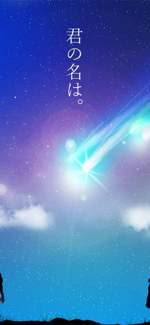 Mavi Kuyrukluyıldızlar Kimi No Na Wa Telefon — iPhone 12 Pro Max Duvar Kağıdı