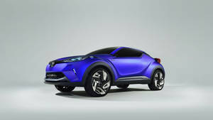 Mavi Toyota CH-R Yan Görünüm 4K — Araba GIF Duvar Kağıdı