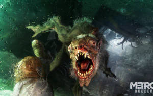 Metro Exodus Canavar Balık 3440x1440 — Video oyunu GIF Duvar Kağıdı