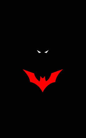 Minimalist Batman Sembolü İllüstrasyon iPhone — Infinix Xpad 30 Pro Duvar Kağıdı