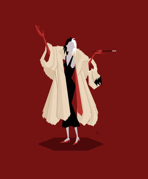 Minimalist sanat Cruella duvar kağıdı — Motorola Razr 70 Ultra Duvar Kağıdı