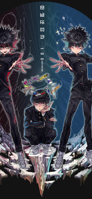 1125x2436 Shigeo Kageyama Mob Psycho 100 8K 7680x4320 Duvar Kağıdı
