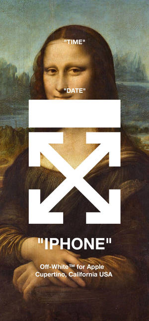 Mona Lisa Off-White iPhone duvar kağıdı — iPhone 15 Duvar Kağıdı