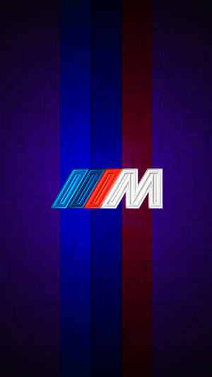Mor Çizgili BMW M Logosu — BMW Duvar Kağıdı