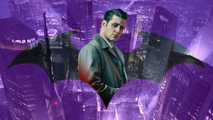 Mor Estetik 4K Gotham — Batman Duvar Kağıdı