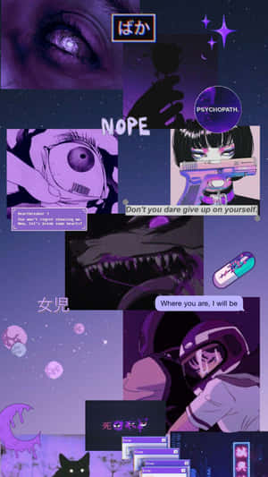 Mor Anime arka planı