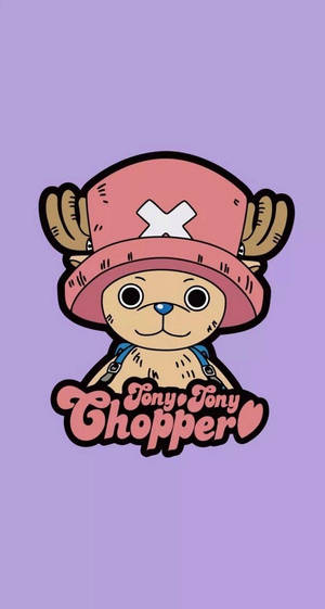 Mor Zemin Üzerinde One Piece Telefon Chopper