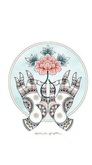 Mudras Ruhsal Estetiği — Ruhsal Estetik Duvar Kağıdı