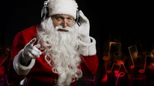 Müzik Dinleyen Noel Baba duvar kağıdı — Loş Duvar Kağıdı