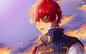 My Hero Academia'dan sevimli Todoroki Shoto duvar kağıdı