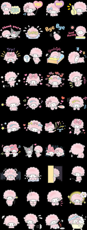 My Melody Çizgi Çıkartmaları Simgesi, HD PNG İndir