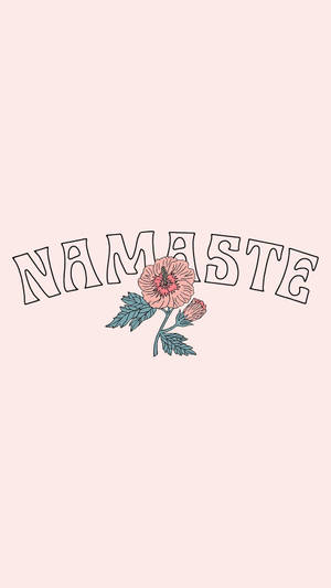 Namaste Ruhsal Estetiği Çiçekle — Ruhsal Estetik Duvar Kağıdı