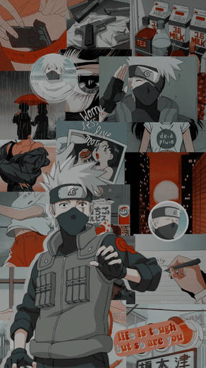 Naruto'dan Kakashi Estetik Kolaj
