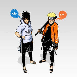 Naruto Swag — Naruto vs sasuke Duvar Kağıdı
