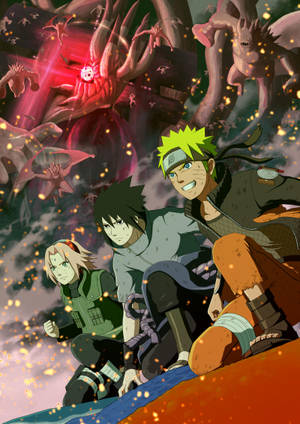 Naruto ve 7. Takım Posteri duvar kağıdı — Naruto canlı GIF Duvar Kağıdı