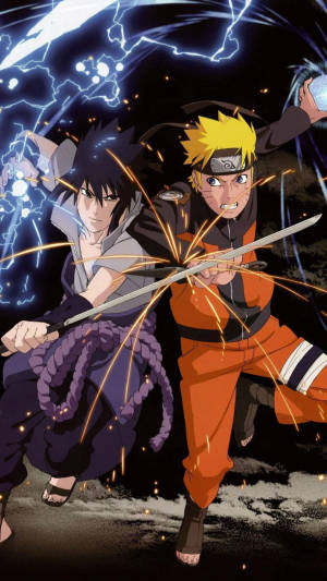 Naruto ve Sasuke Yan Yana Savaşı duvar kağıdı — Naruto vs sasuke Duvar Kağıdı
