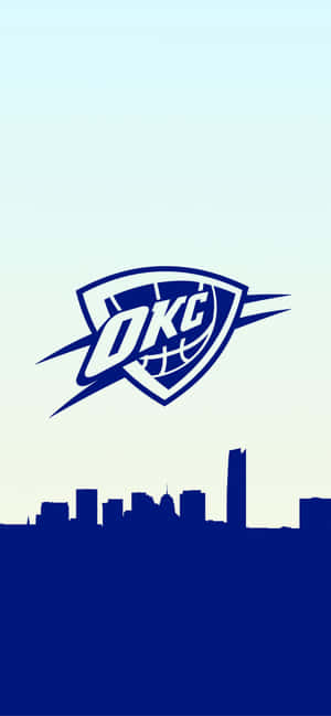 NBA Basketbol Takımı Oklahoma City Thunders Logosu — Galaxy A54 Duvar Kağıdı