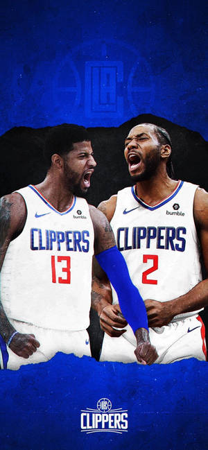 NBA Kawhi Leonard ve Paul George duvar kağıdı.