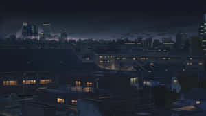 Anime City resimleri — Anime şehir GIF Duvar Kağıdı
