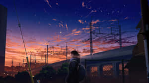 Anime City resimleri — Anime şehir GIF Duvar Kağıdı