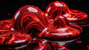 Dinamik duvar kağıdı için soyut neon kırmızı mermer deseni. — Neon kırmızı Duvar Kağıdı