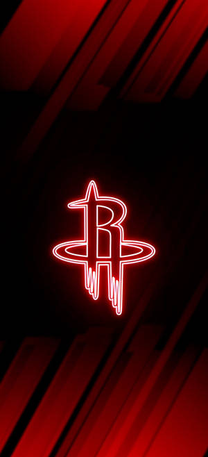 Neon Kırmızı Houston Rockets duvar kağıdı — iPhone 13 Pro Duvar Kağıdı