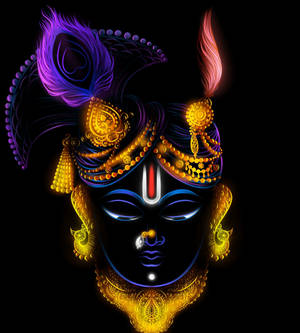Neon Sanatta Shrinathji — Honor Magic V6 Duvar Kağıdı