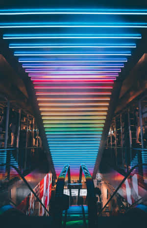 Neon Şehri arka planı — Neon şehir Duvar Kağıdı
