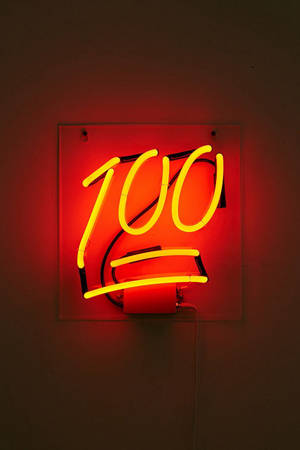 Neon Turuncu Estetik 100 — Neon Duvar Kağıdı