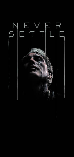 Never Settle Death Stranding — iPhone 14 Pro Max Duvar Kağıdı