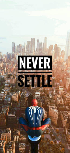 Never Settle New York Arka Planı — iPhone Xs Duvar Kağıdı
