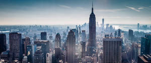 Ultrawide New York Şehir Manzarası duvar kağıdı — 3440x1440 Duvar Kağıdı