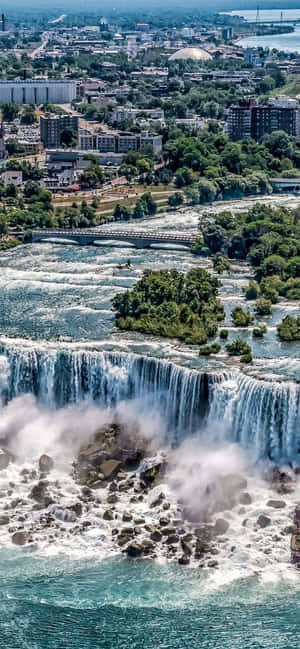 720p Niagara Şelaleleri Arka Planı — Pixel 7 Duvar Kağıdı