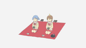 Nichijou Mio ve Yuuko Piknik — Anime laptop Duvar Kağıdı