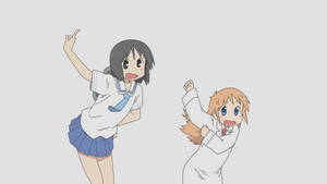 Nichijou Nano ve Hakase Dans Ediyor — Anime dansı Duvar Kağıdı