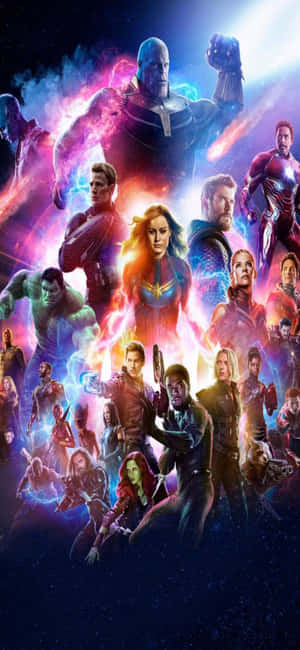 iPhone XS Marvel Yenilmezler Arka Planı — Vivo V70 Elite Duvar Kağıdı