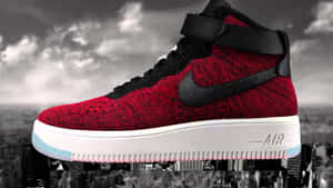 Nike Af1 — Koyu kırmızı Duvar Kağıdı