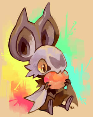 Noibat meyve yiyor grafik — Pokemon Telefon Duvar Kağıdı