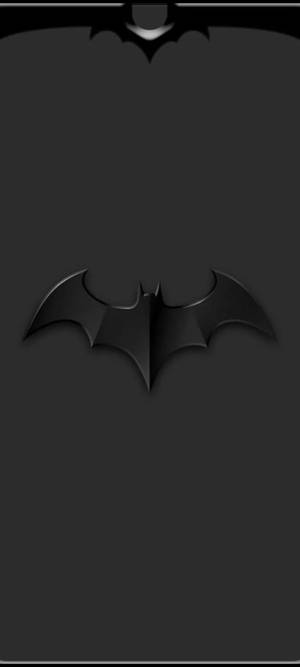 Nokta Çentik Batman'in Yarasa Sembolü — iPhone 15 Duvar Kağıdı