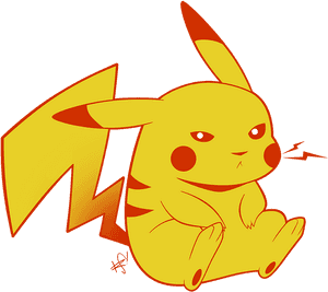 Öfkeli Pikachu Çizimi
