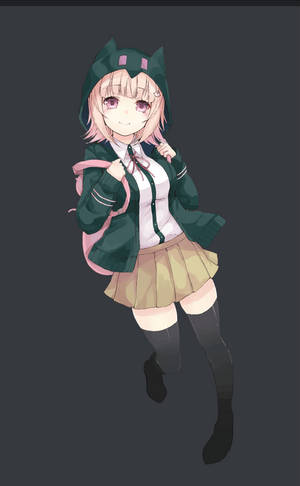 Okul Kızı Chiaki Nanami duvar kağıdı. — Sevimli anime kızı Duvar Kağıdı