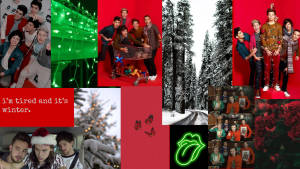 One Direction Noel Kolajı duvar kağıdı