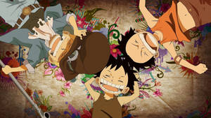 One Piece anime çocukları duvar kağıdı