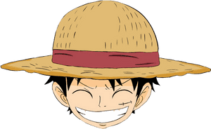 One Piece Luffy Mutlu İfade