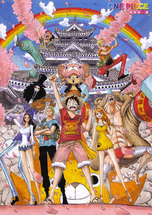 One Piece Telefon Hasır Şapka Korsanları Tapınakla