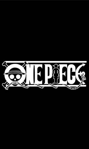 One Piece Telefon Logosu Siyah Zemin Üzerinde