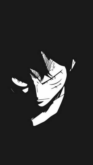 One Piece Telefon Sert Bakışlı Luffy