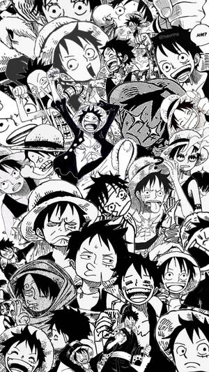 One Piece Telefon Luffy Manga Kolaj